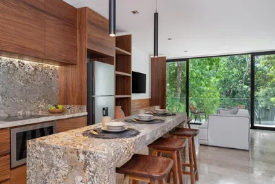 Kitchen; view, natural light