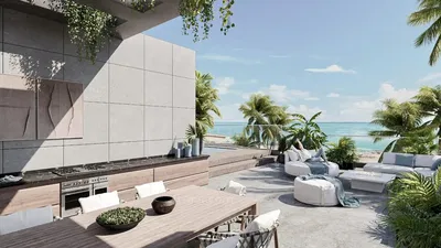 Terrasse; vue, électroménager, lumière naturelle