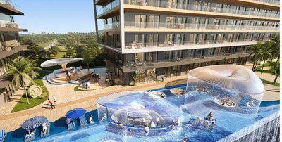 Casa y alrededores; vista