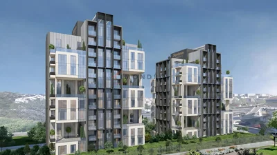 Maison et environs; vue