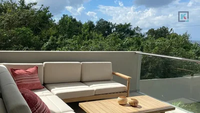 Terrasse; vue, style moderne