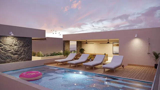 Terrazza; vista, luce naturale