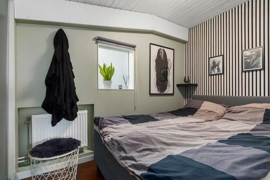 Chambre; lumière naturelle, style moderne