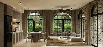 Wohnzimmer; blick, tageslicht, moderner stil