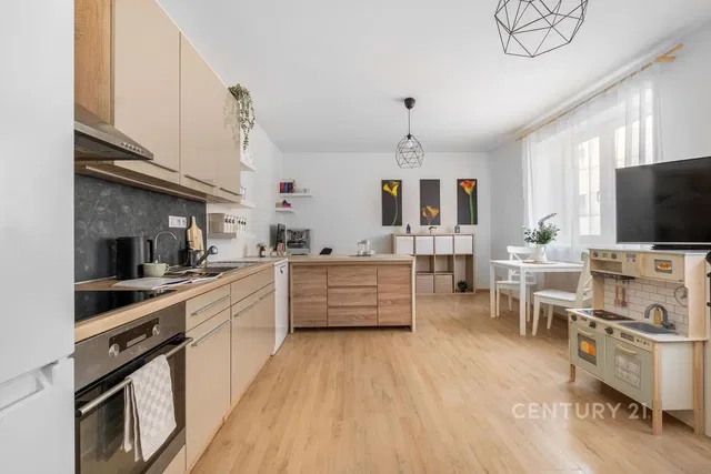 Küche; küchengeräte, tageslicht, moderner stil