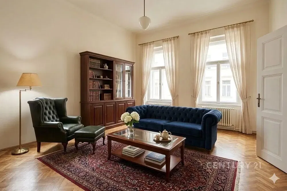 Wohnzimmer; tageslicht, holzboden, rustikaler stil