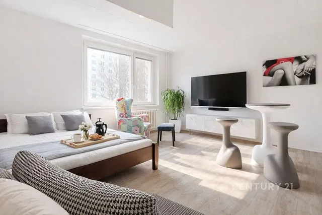Chambre; lumière naturelle, style moderne