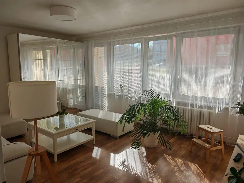 Wohnzimmer; tageslicht, moderner stil, holzboden