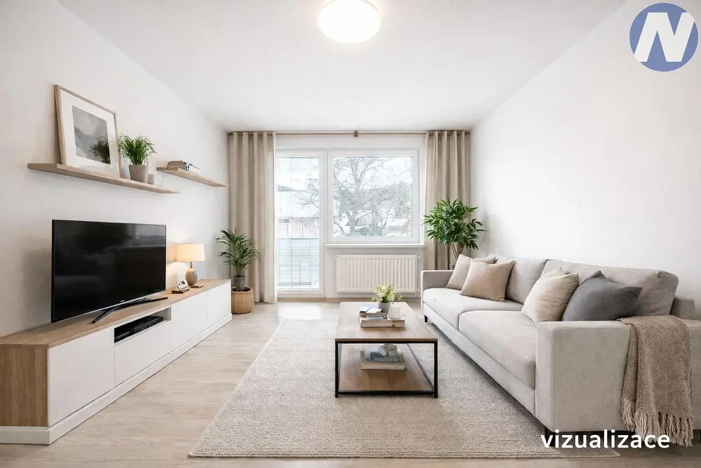 Obývací pokoj; přirozené světlo, moderní styl
