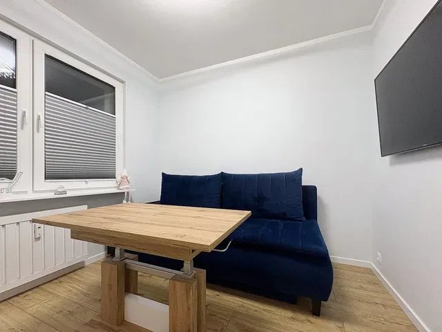 Living room; wood floor, natural light