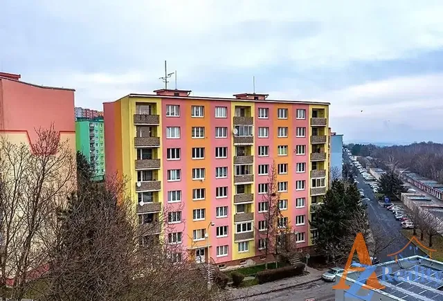 House and surroundings; view