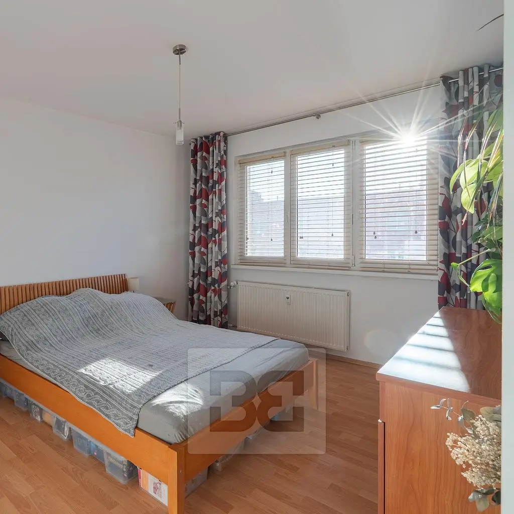 Schlafzimmer; holzboden, tageslicht
