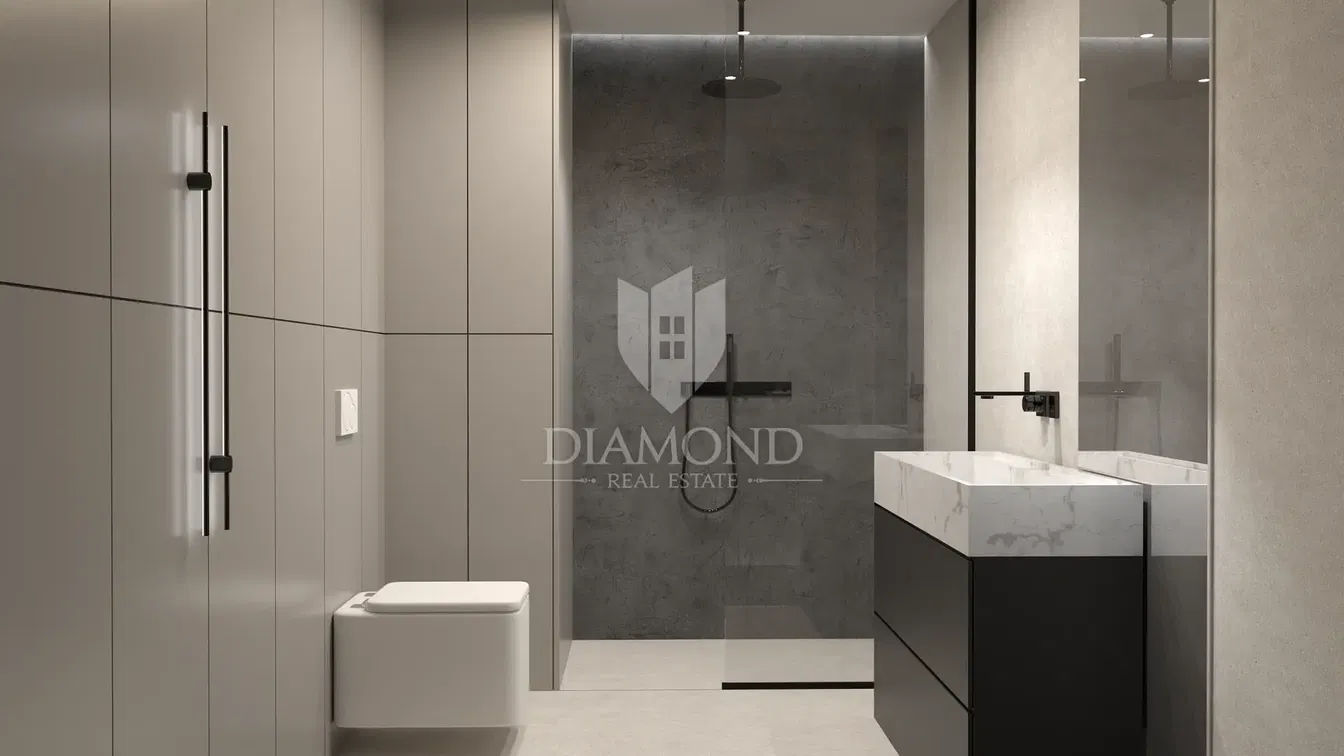 Salle de bain; rénové, lumière naturelle, style moderne