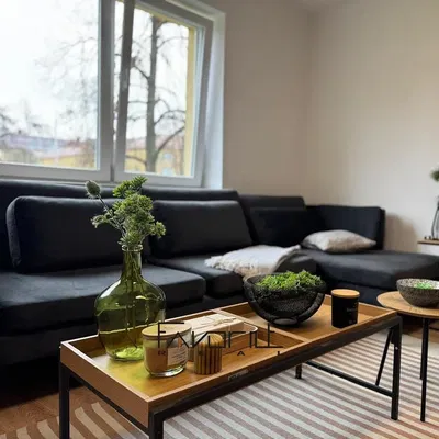 Oturma odası; doğal ışık, modern stil