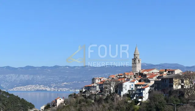 House and surroundings; view