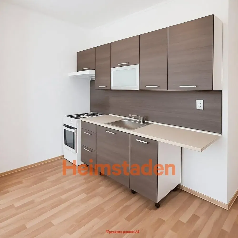 Küche; küchengeräte, moderner stil, holzboden, renoviert, tageslicht