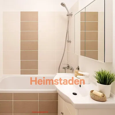 Kupaonica; pločice, renoviran, prirodna svjetlost, moderan stil