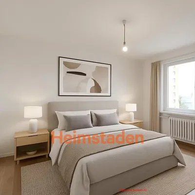 Slaapkamer; natuurlijk licht, moderne stijl