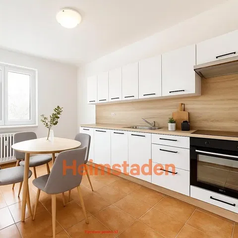 Kuchnia; sprzęt kuchenny, podłoga z płytek, światło dzienne, styl nowoczesny