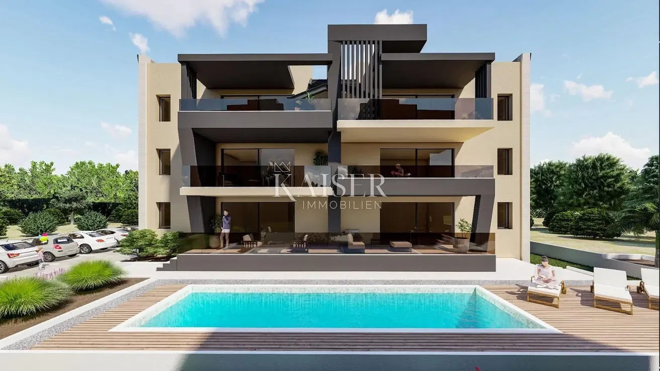 Dům a okolí; výhled