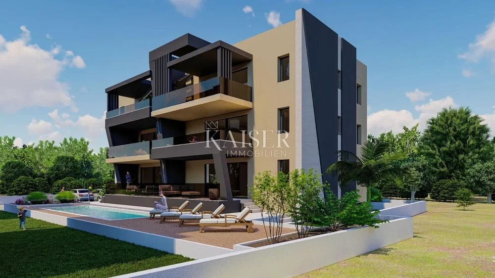 Dům a okolí; výhled