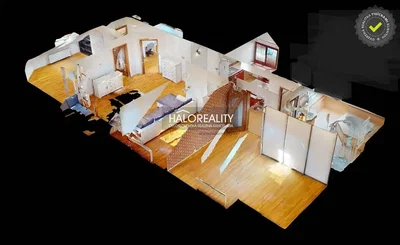 Dnevna soba; drveni pod