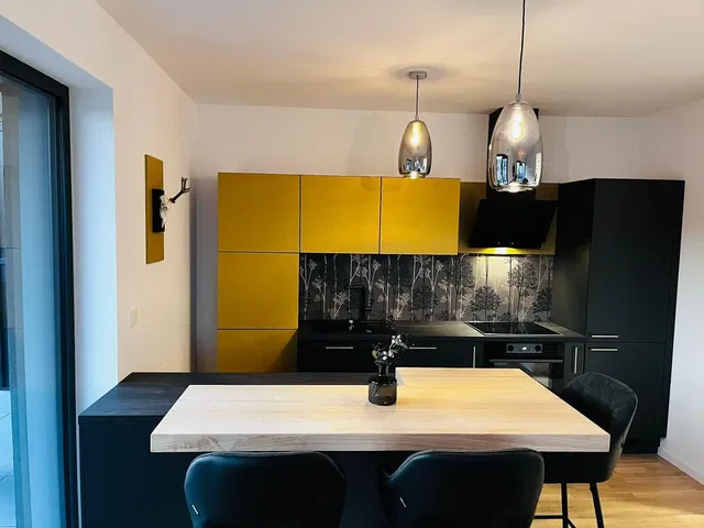 Keuken; keukenapparatuur, moderne stijl, natuurlijk licht, gerenoveerd