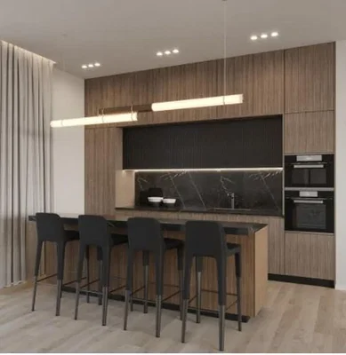 Cuisine; électroménager, style moderne, lumière naturelle, rénové