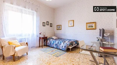 Chambre; lumière naturelle, style moderne