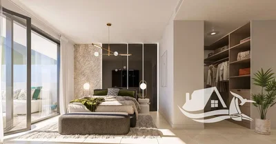 Schlafzimmer; tageslicht, moderner stil