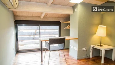 Chambre; parquet, lumière naturelle, style moderne