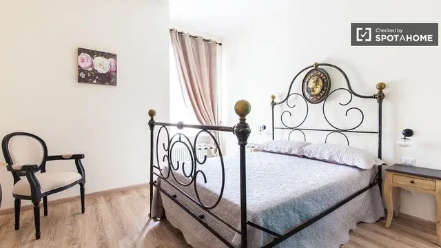 Dormitorio; luz natural, estilo rústico