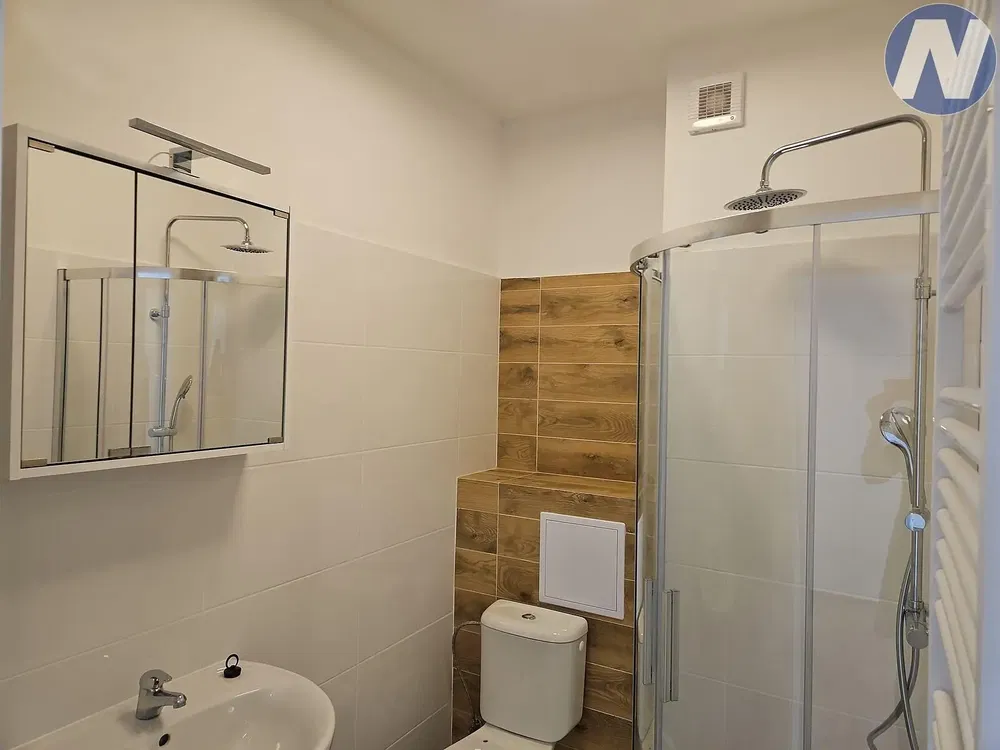 Kupaonica; renoviran, prirodno svjetlo, pločice, moderni stil