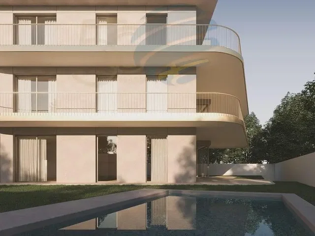 House and surroundings; view