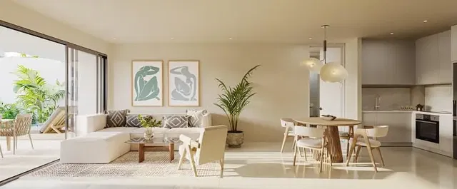 Living room; view, natural light, modern style