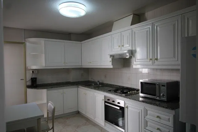 Kitchen; kitchen appliances, natural light