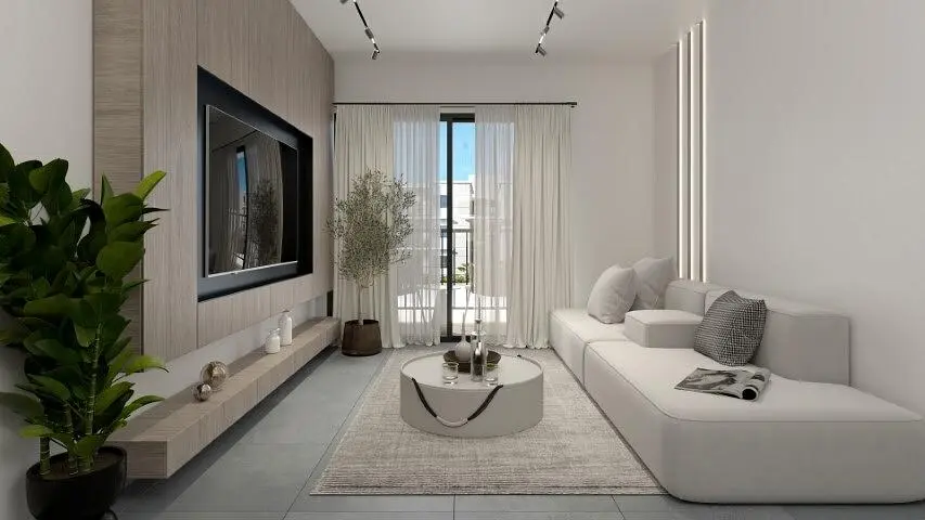 Salon; lumière naturelle, style moderne, carrelage