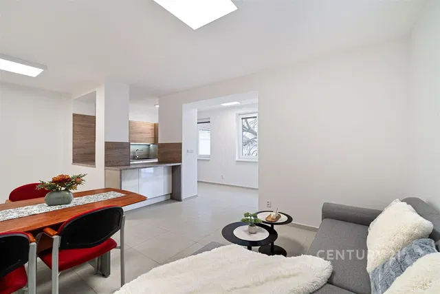 Woonkamer; natuurlijk licht, moderne stijl