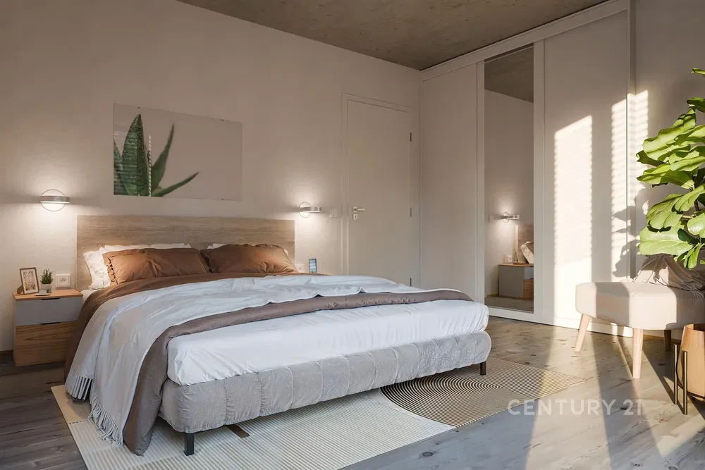 Schlafzimmer; tageslicht, moderner stil