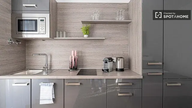 Cucina; elettrodomestici, ristrutturato, luce naturale