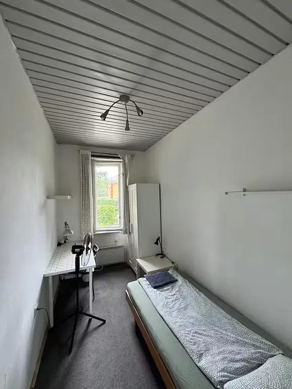 Schlafzimmer; tageslicht, holzbalken