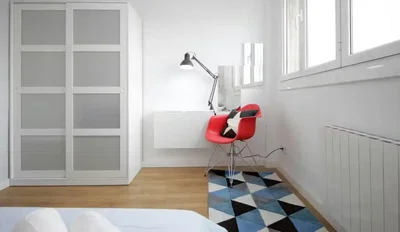 Spavaća soba; prirodno svjetlo, moderni stil