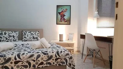 Camera da letto; luce naturale, stile moderno