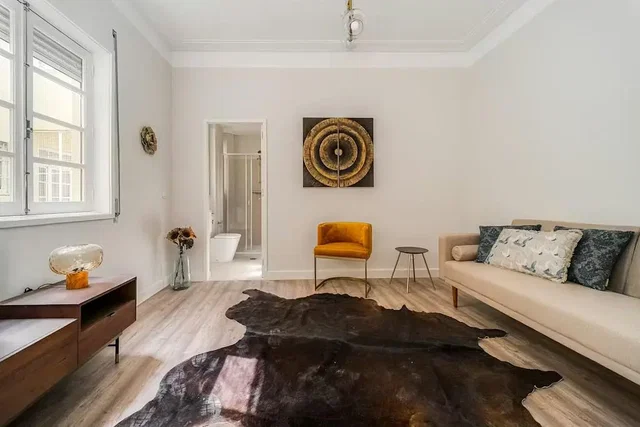 Σαλόνι; φυσικό φως, μοντέρνο στυλ, ξύλινο πάτωμα