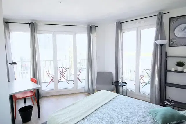 Schlafzimmer; tageslicht, blick