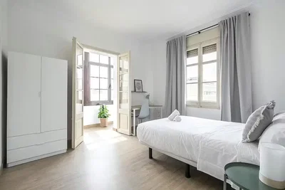 Schlafzimmer; tageslicht, moderner stil