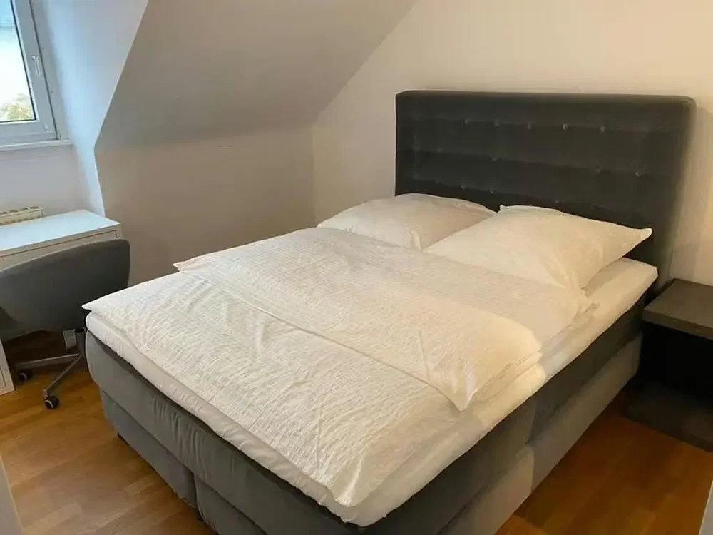 Bedroom; natural light, wood floor