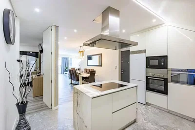 Mutfak; mutfak aletleri, modern stil, doğal ışık, tadilatlı
