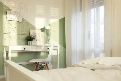 Yatak odası; doğal ışık, modern stil