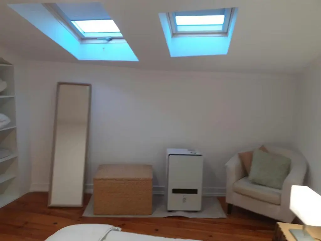 غرفة نوم; أرضية خشبية, ضوء طبيعي